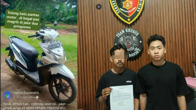 Pria di Pringsewu Rekayasa Pembegalan Motor demi Tutupi Judi Online, Polisi Bongkar Kebohongan