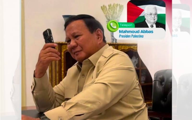Presiden Prabowo Terima Telepon Mahmoud Abbas, Tegaskan Komitmen Bantuan ke Palestina