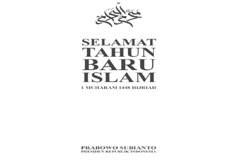 Presiden Prabowo Sampaikan Ucapan Selamat Tahun Baru Islam 1448 H, Menag Ajak Perkuat Toleransi di Era Disrupsi