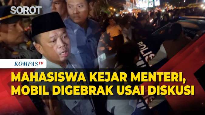 Mahasiswa Kepung Diskusi Menteri Nusron Wahid di UGM, Evakuasi Polisi Diwarnai Aksi Gebrak Mobil