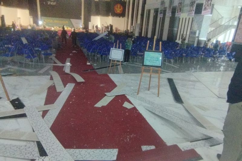 Gempa M 6,7 Guncang Palu, Sejumlah Gedung Kampus Untad yang Baru Direhabilitasi Kembali Rusak