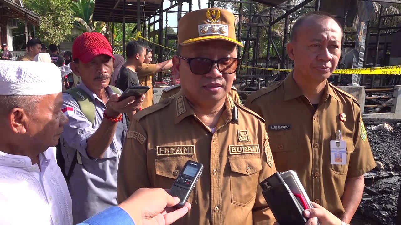 Bupati Tabalong Tinjau Lokasi Kebakaran, Imbau Warga Periksa Instalasi Listrik Secara Berkala