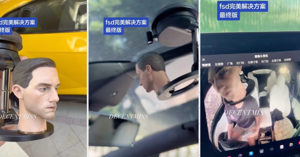Kepala Boneka Dwayne Johnson Rp300 Ribuan Dipakai Pengemudi Tesla China untuk Tidur di Jalan Tol — Kamera Kabin Tewas Dibodohi