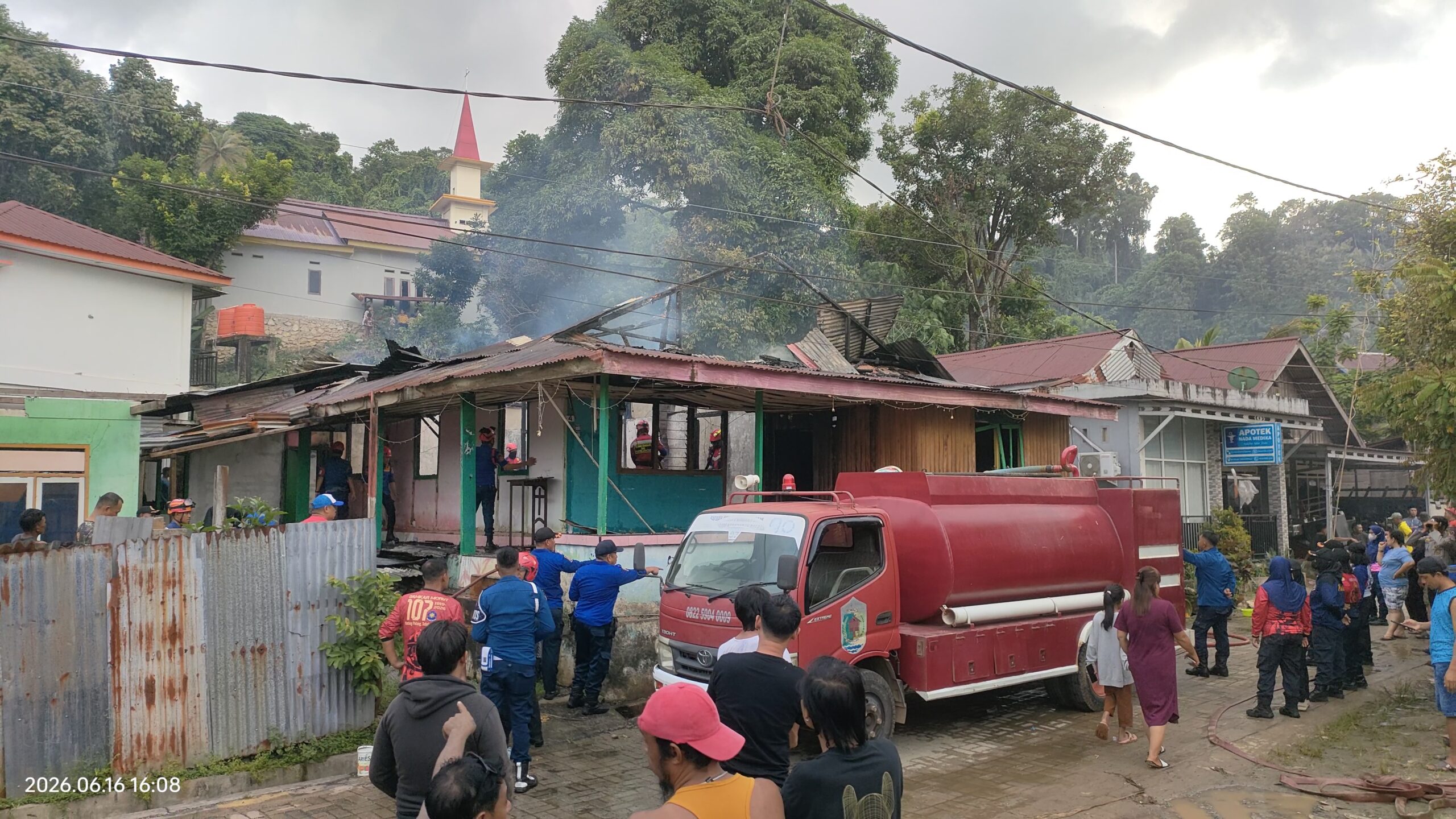 Kebakaran Kedua di Desa Korololaki Morut Hanguskan Rumah Warga, Kerugian Belum Diketahui