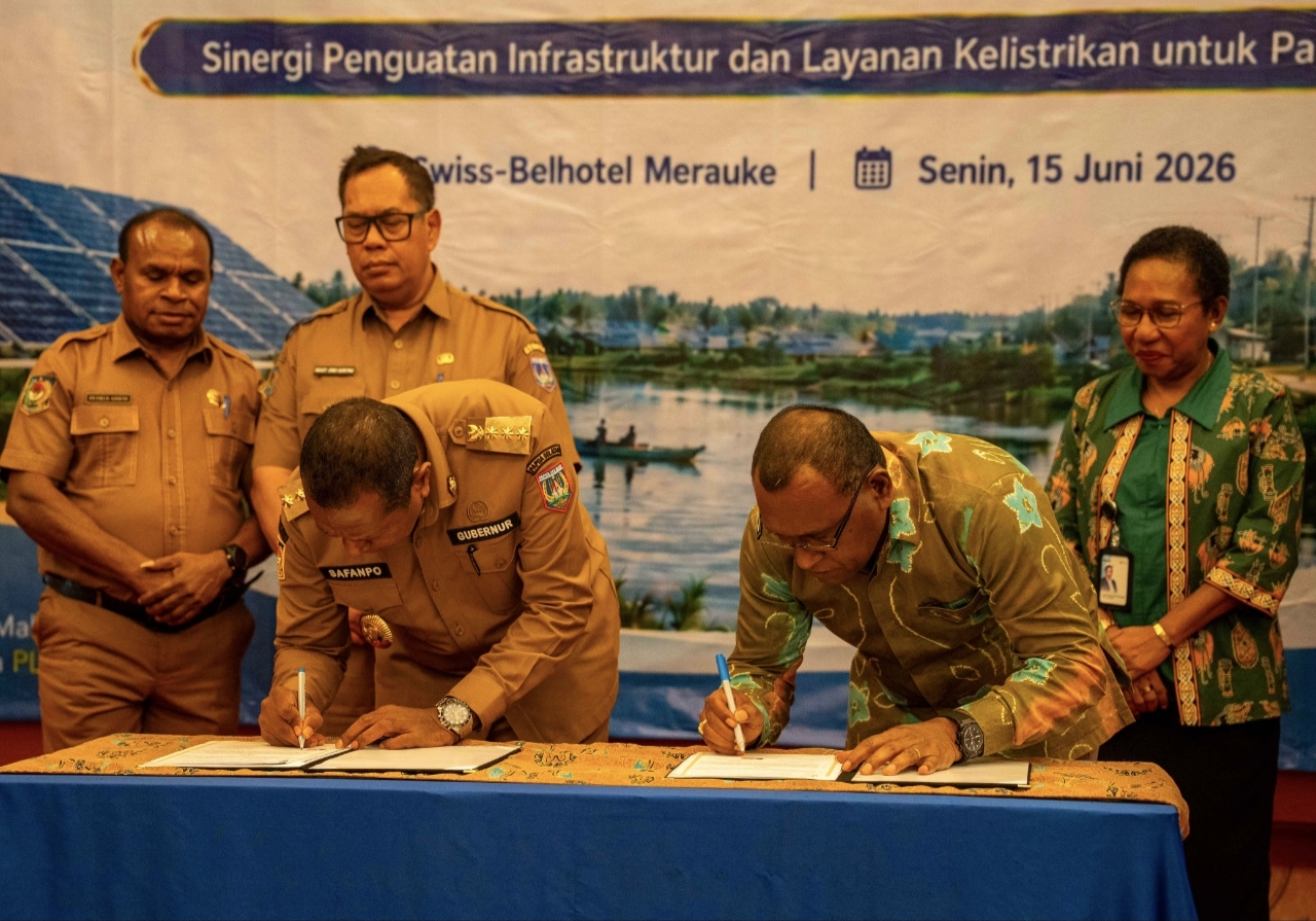 PLN dan Pemprov Papua Selatan Teken MoU Listrik, Target Rasio Elektrifikasi Tembus 100 Persen