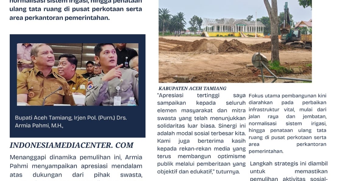 Bupati Aceh Tamiang Targetkan Pemulihan Akses Logistik dan Sanitasi Selesai dalam Waktu Dekat Pasca-Banjir Besar