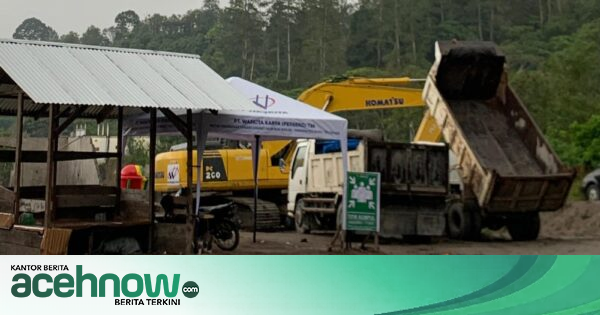 Warga Bener Meriah Hentikan Proyek Bronjong PT Waskita, Tuntut Ganti Rugi Lahan Tak Kunjung Dibayar