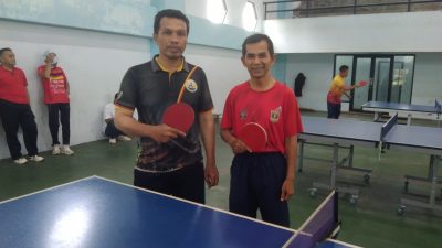 Persaingan Ketat Warnai Seleksi Tenis Meja Porwanas Sumbar, Muhamad Syukur Juara I dengan Selisih Tipis