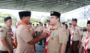 308 Pengurus Pramuka dari 7 Kecamatan di Muba Dilantik Serentak di Stable Berkuda Sekayu, Target Cetak Generasi Berkarakter