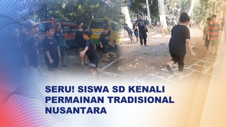 Puluhan Siswa SD di Semarang Diajak Tinggalkan Gadget, Bermain Gobak Sodor hingga Egrang