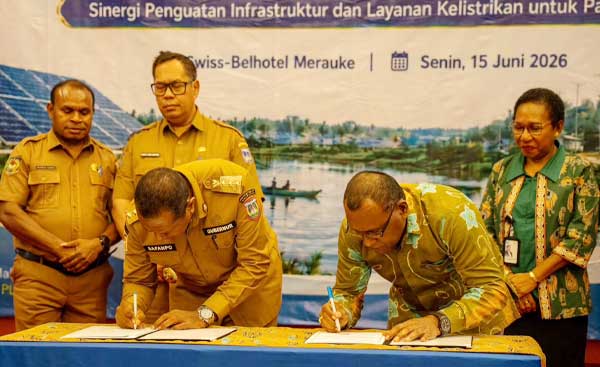 PLN dan Pemprov Papua Selatan Teken MoU, Target Listrik Merata hingga ke Pelosok Daerah Otonom Baru