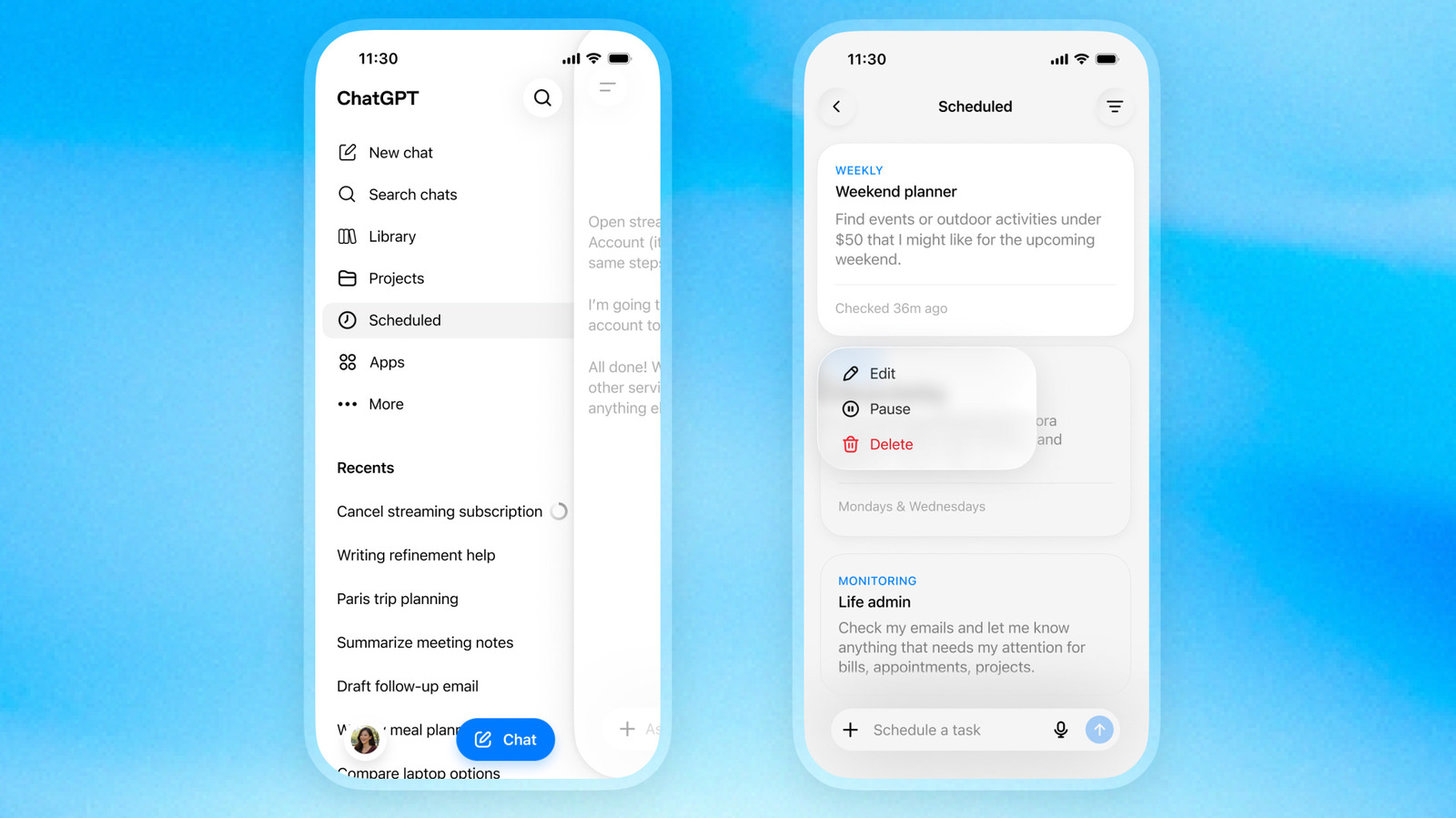 OpenAI Hadirkan Pusat Penjadwalan Tugas di ChatGPT, Fitur Pulse Resmi Dipensiunkan