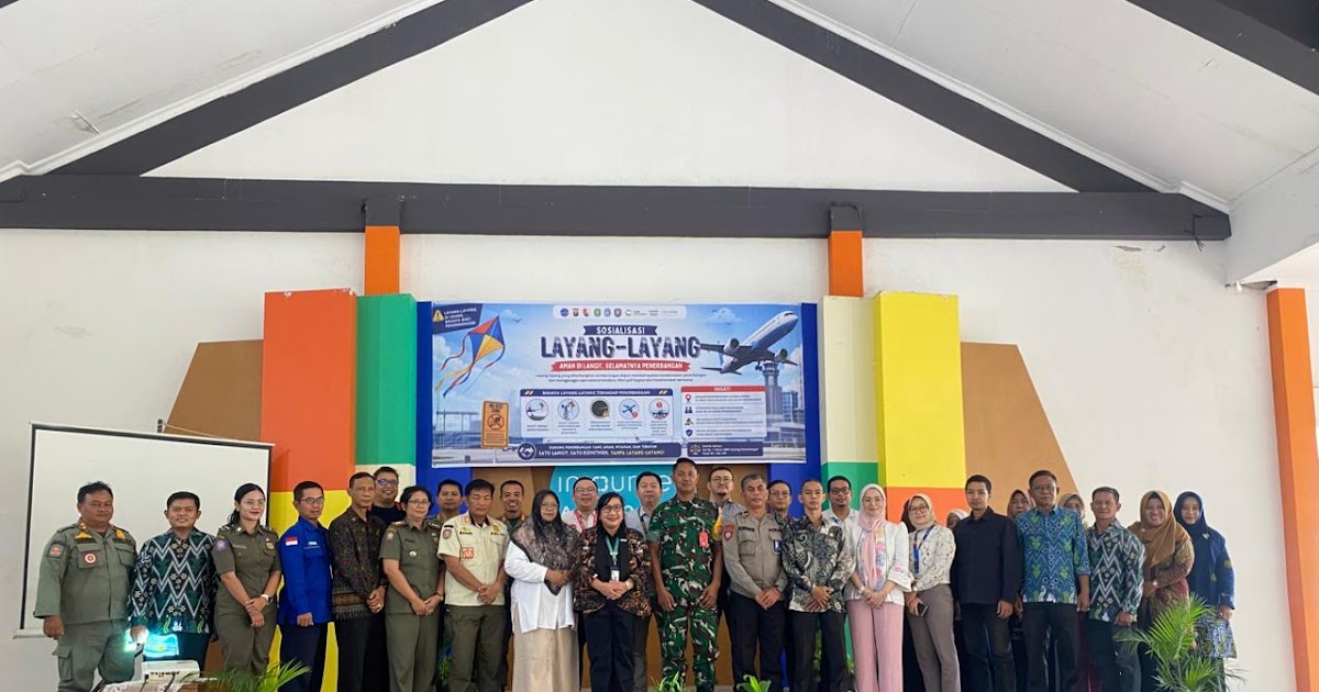 5 Laporan Pilot dalam 5 Bulan, Angkasa Pura Indonesia Edukasi Warga soal Bahaya Layang-Layang di Bandara Supadio