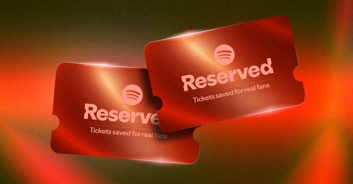 Spotify Reserved Resmi Meluncur di AS, Tiket Konser Eksklusif untuk Superfan Premium