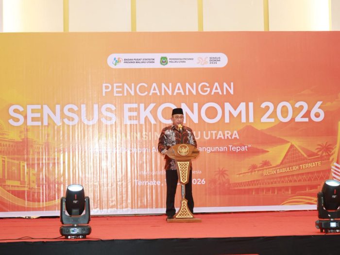 Wali Kota Ternate Pastikan Pembangunan Berbasis Data Usai Pencanangan Sensus Ekonomi 2026 di Maluku Utara