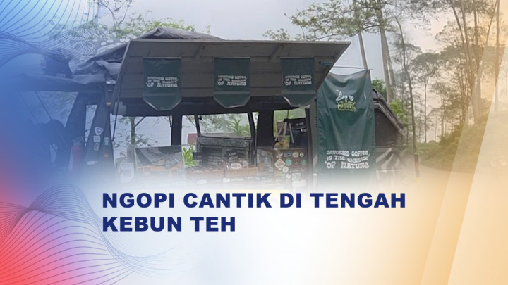 Gerland Kopi Gunung di Wonosobo Sajikan Kopi Van dengan Latar Kebun Teh, Omzet Capai Rp3 Juta Per Minggu