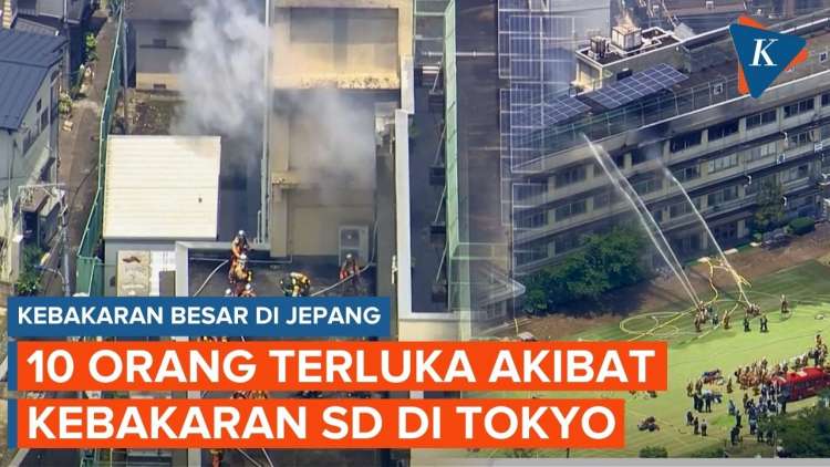 Kebakaran Hanguskan SD di Tokyo, Ratusan Siswa Dievakuasi Saat Jam Belajar