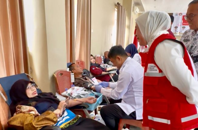 PMI Palembang Gandeng PGRI Targetkan 100 Kantong Darah, Program Rutin Tiga Bulanan untuk Tutupi Defisit 2.000 Kantong