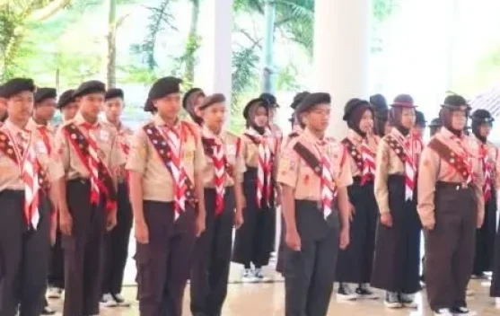 Wali Kota Prabumulih Arlan Lepas 118 Penggalang Pramuka ke Jambore Daerah di Gandus Palembang