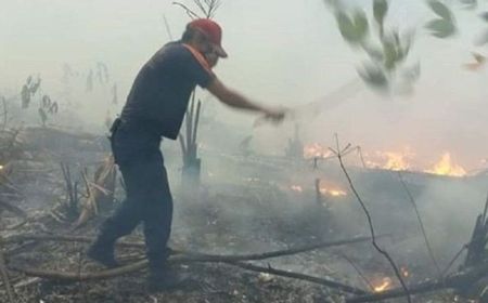 Polres Bengkalis Tetapkan Tersangka Karhutla Hanguskan 180 Hektare Lahan di Desa Pedekik