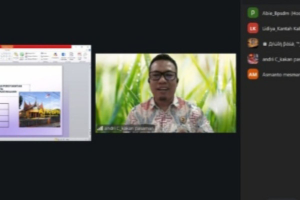Kantor Pertanahan Pasaman Ikuti Seminar Aksi Perubahan PKP, Andri Cristyanto Dorong Inovasi Pelayanan Publik