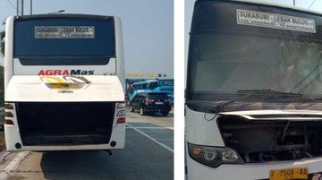 Bus Terbakar di Tol Jagorawi Sebelum Gerbang Ciawi, Sopir Sempat Menepi Saat Mesin Keluarkan Asap
