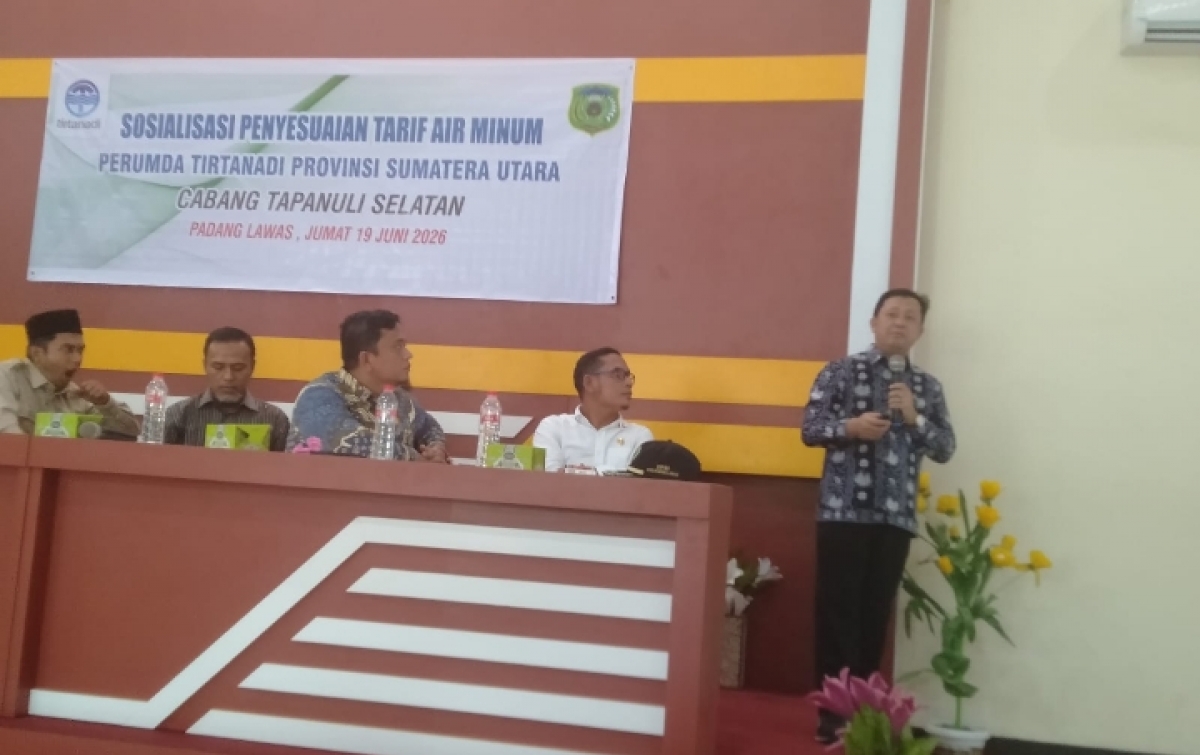 Agustus 2026 Ditargetkan, 2.300 Sambungan Rumah di Padanglawas Mulai Nikmati Air Bersih dari PDAM Medan