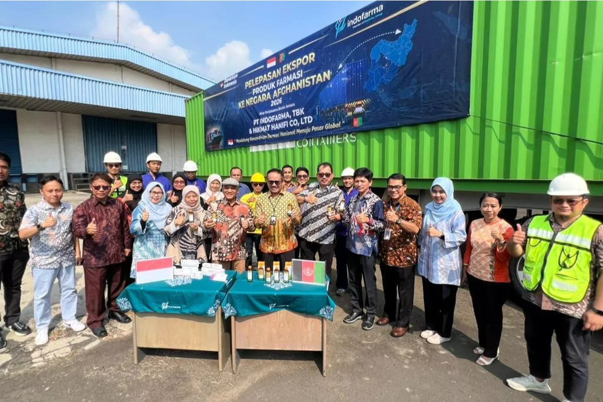 Bio Farma Group Kirim Lima Kontainer Obat Indofarma ke Afghanistan, Bukti Transformasi Mulai Berbuah