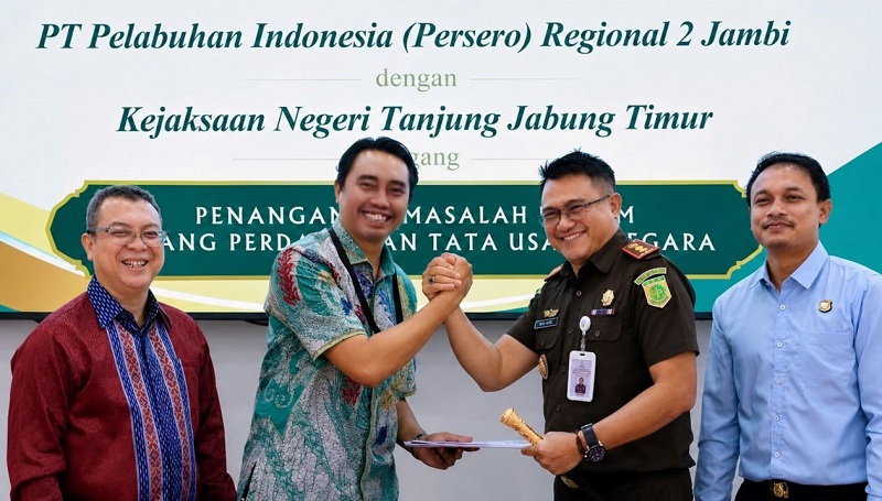 Jaga Aset Negara di Pelabuhan Muara Sabak, Pelindo Regional 2 Jambi Gandeng Kejari Tanjab Timur