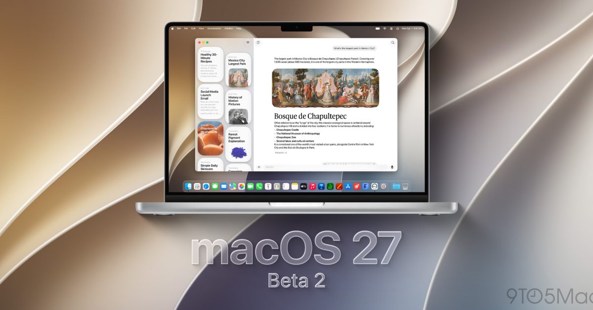 Update macOS 27 Golden Gate Beta 2 Hadirkan Slider Transparansi dan Siri AI Baru