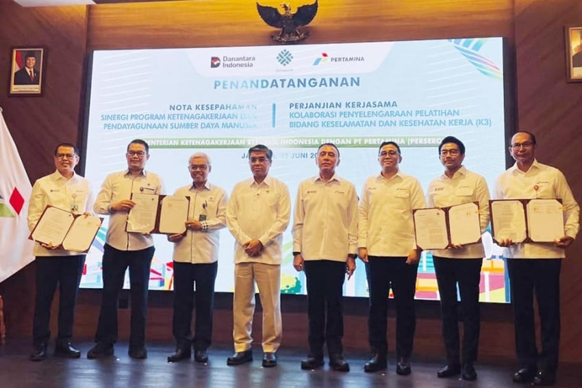 Pertamina dan Kemnaker Teken Kerja Sama Vokasi K3, Komut Iriawan: SDM Penentu Kemenangan Bangsa di Era Transisi Energi