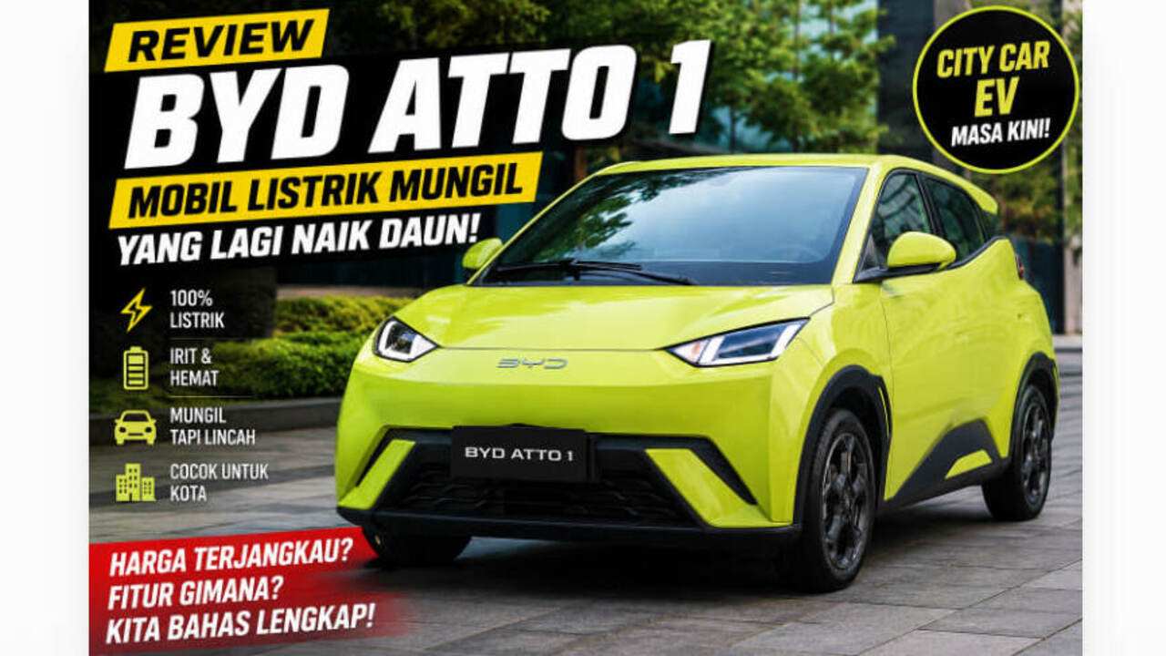 BYD Atto 1 Meluncur di Indonesia: City Car Listrik Kompak Siap Goyang Pasar Perkotaan