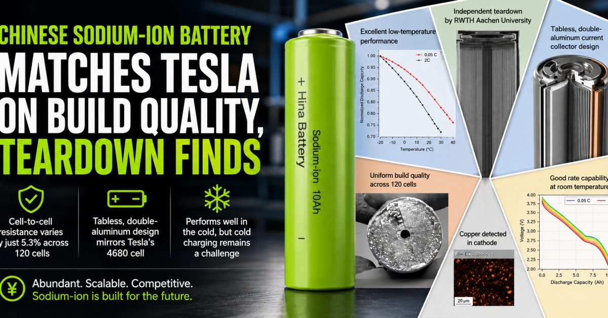 Baterai Sodium-ion China Hina Disebut Setara Tesla dalam Kualitas Produksi, Ini Hasil Pembongkaran