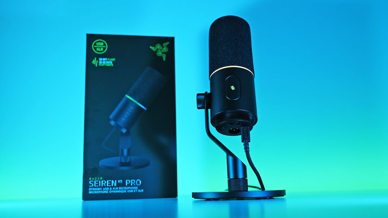 Razer Seiren V3 Pro Hadirkan Mikrofon Hybrid USB-XLR dengan DSP Bawaan dan Dukungan 32-Bit Float