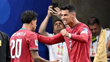 Portugal Hancurkan Uzbekistan 5-0, Ronaldo Cetak Brace di Hari Ulang Tahun Messi