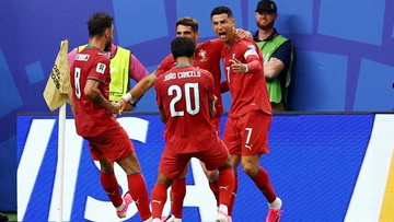 Portugal Hancurkan Uzbekistan 3-0 di Babak Pertama, Ronaldo Cetak Dua Gol di Piala Dunia 2026