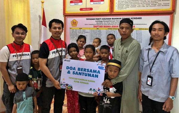 Santuni 15 Anak Panti Asuhan di Kendari, Pertamina Patra Niaga Buktikan Bisnis Bisa Berbagi