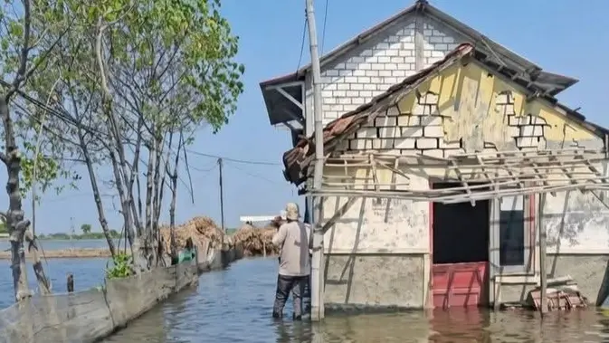 BNPB Catat 127 KK Terdampak Banjir Rob di Pati, Tanggul Laut Jebol di Empat Titik Sepanjang 450 Meter