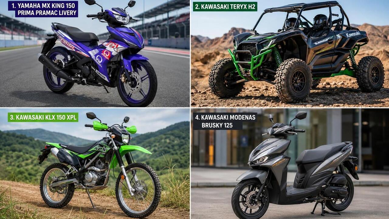 Yamaha MX King 150 Prima Pramac Livery dan Kawasaki Teryx H2 Meluncur di Indonesia, dari Bebek Edisi Terbatas hingga SxS 250 HP