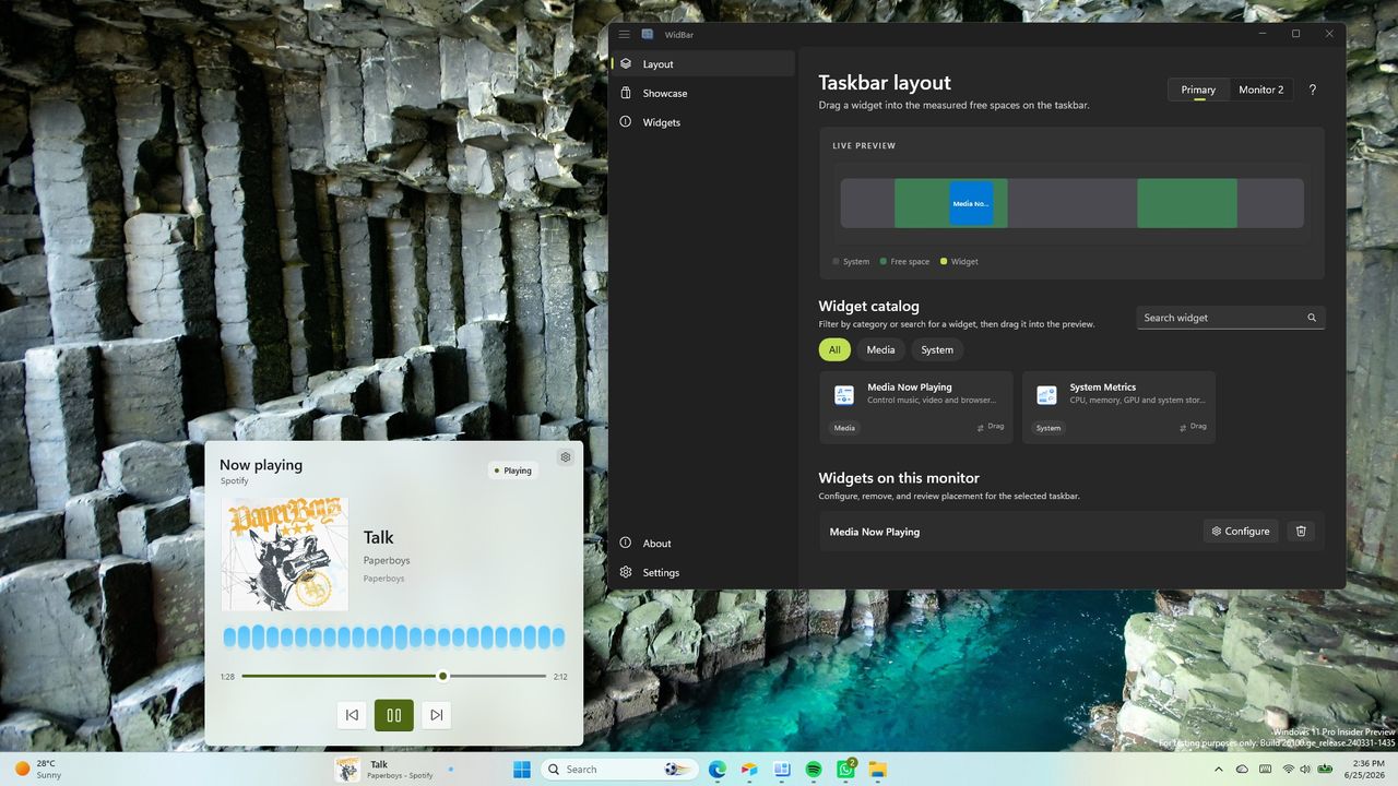 WidBar Bawa Widget ke Taskbar Windows 11, Kalahkan Panel Widget Bawaan Microsoft