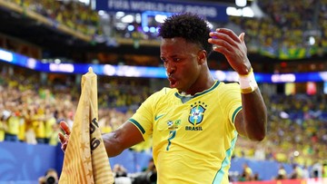 Vinicius Jr Cetak Dua Gol, Brasil Hajar Skotlandia 3-0 di Piala Dunia 2026