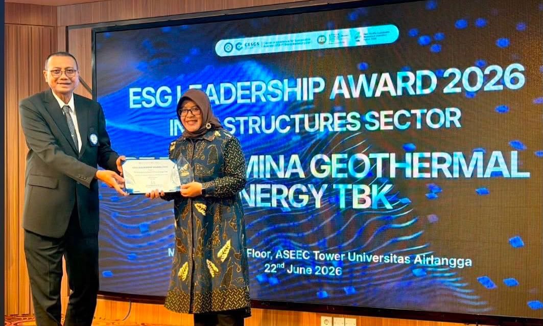 Cetak Rekor Lagi, PGE Sabet ESG Leadership Award 2026 Berkat Kinerja dan Tata Kelola