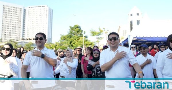 Wali Kota Makassar Appi Lepas Ribuan Peserta Jalan Sehat Hari Bhayangkara ke-80, Polri Hadirkan Layanan SIM Gratis