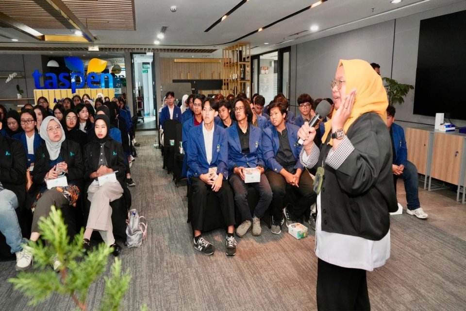 120 Mahasiswa Aktuaria ITS Belajar Kelola Risiko ke TASPEN, Ada 9 Juta Peserta Jaminan Sosial