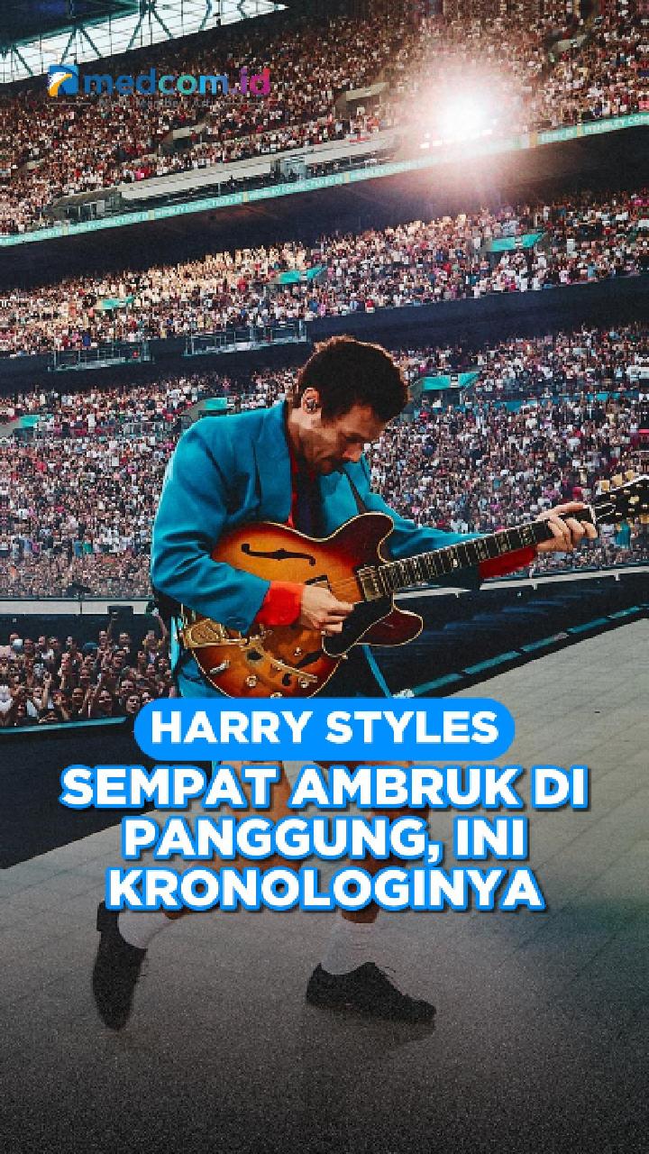 Harry Styles Tersedak Air di Panggung Wembley, Konser Berlanjut Tanpa Gangguan