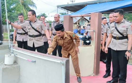 Polres Boalemo Resmikan Fasilitas Air Bersih di Desa Lamu, Solusi Kebutuhan Warga Dusun III