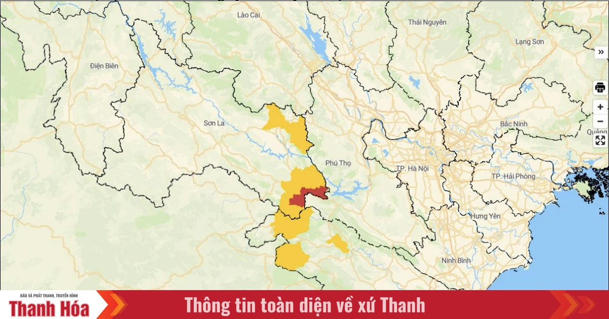 19 Kecamatan di Thanh Hoa Masuk Zona Merah Banjir Bandang dan Longsor, Peringatan Dini Level 1