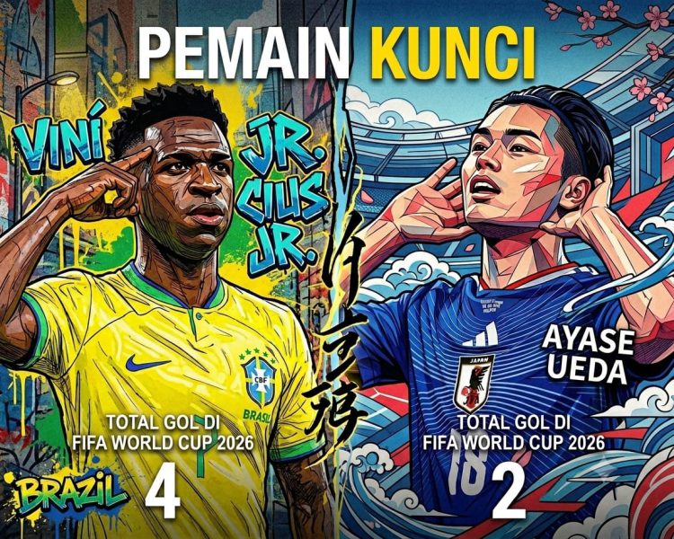 Brasil vs Jepang di Babak 32 Besar Piala Dunia 2026: Rekor 11 Kemenangan Tim Samba Hadapi Ambisi Samurai Biru