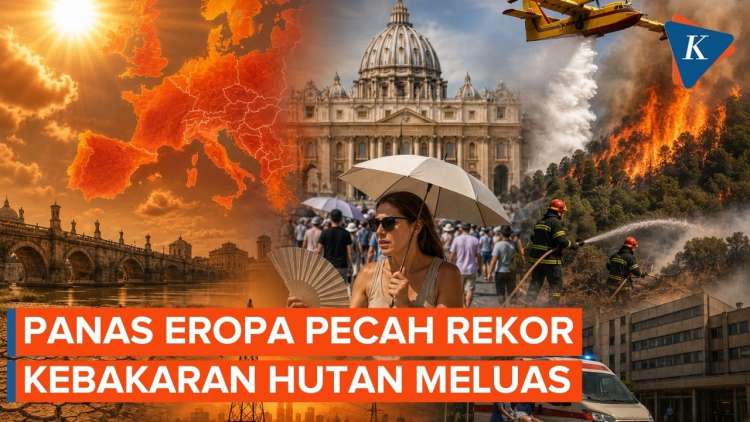 Gelombang Panas Ekstrem Landa Eropa dan Balkan, Suhu Pecah Rekor Picu Kebakaran Hutan dan Ratusan Kematian