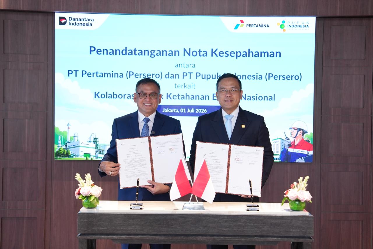 Pertamina dan Pupuk Indonesia Teken MoU, Siap Padukan Energi dan Pangan Demi Kedaulatan Nasional